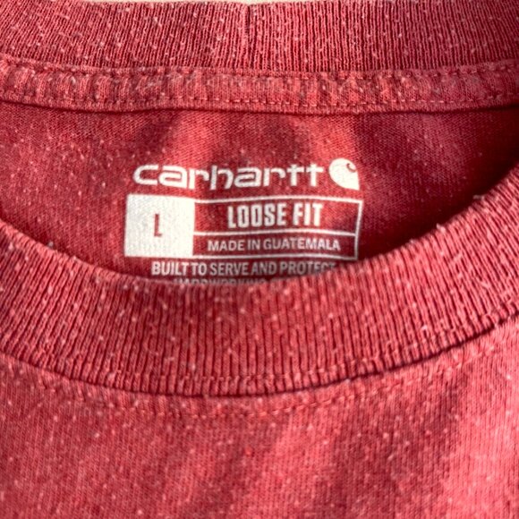 Carhartt Men's T-Shirt, Heavyweight Loose Fit Short Sleeve Crew Neck Pocket Tee - Picture 4 of 6